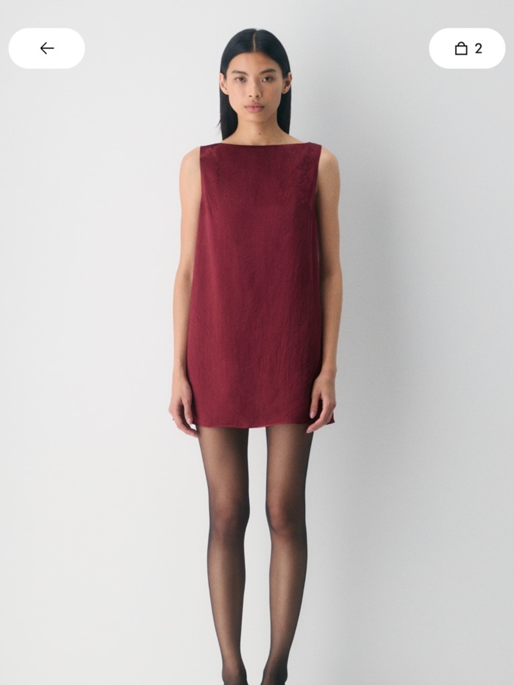 Aritzia Babaton Era Satin Cordovan Dress